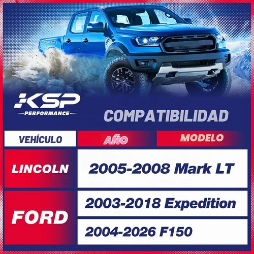 Vista 2 de KSP - Kits de elevación de nivelación frontal de 2.5 pulgadas para F150 2004-2026, kit de nivel de chasis de 2.5 pulgadas compatible con Expedition