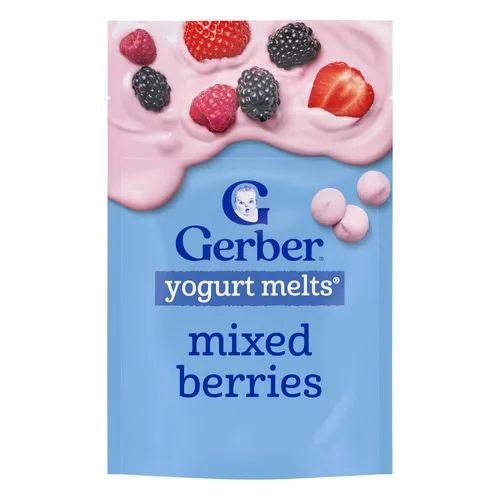 Vista 10 de Gerber Paquete variado de aperitivos de yogur para derretir etapa 3, paquete de 8