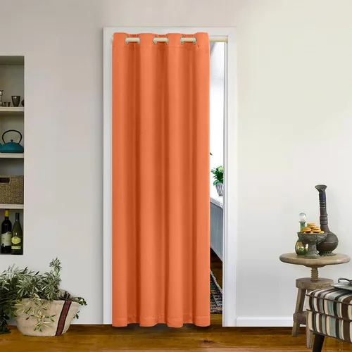 Vista 171 de MYSKY HOME Cortinas Aqua para Armario para Entrada Cortina Opaca para Puerta para Sala de Estar Cortina Oscurecedora de Habitación con Ojales