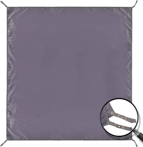 Vista 10 de REDCAMP Lona impermeable para acampar, gris/verde 4 en 1 multifuncional tienda de campaña para acampar, senderismo, mochileros