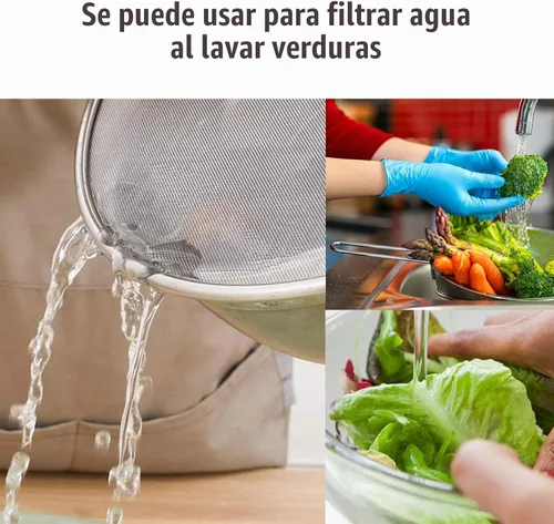 Vista 3 de Pantalla contra salpicaduras para cocinar, protector de salpicaduras de grasa de acero inoxidable para sartén, sin desorden de aceite de cocina, sin