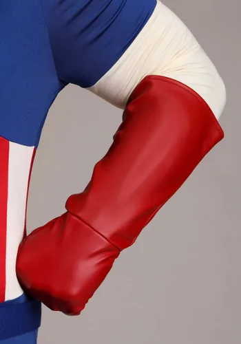 Vista 7 de Disfraz Premium de Capitán América para Hombre Talla Grande Multicolor