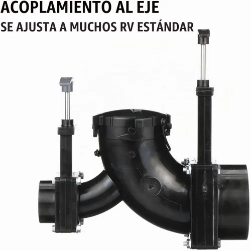 Vista 2 de Válvula giratoria doble válvula Valterra T80 Ell, con centro de 3" X eje de 1.5" X tapón de bayoneta de 3