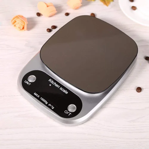 Vista 3 de Báscula de alimentos de cocina, báscula electrónica de alimentos de cocina 22.0 lbs/1G Digital Lcd Alimentos Die Cálculo Pesaje Balanza Balanza Sin