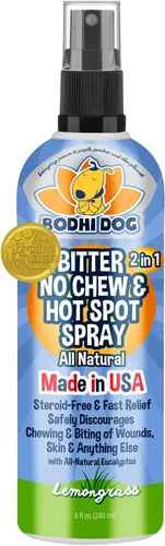 Vista 10 de Bodhi Dog Aerosol 2-en-1 sin masticar y para puntos calientes amargo - Remedio natural anti-mordedura mejor que la manzana amarga - Calma los puntos