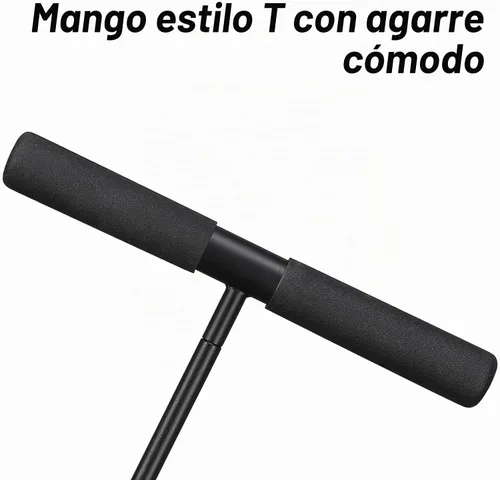 Vista 4 de Varilla de sonda de suelo de metal, herramienta localizadora de tanques sépticos con mango en T, varilla de sonda de tierra ajustable de 32 a 48