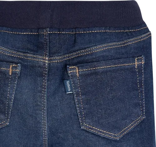 Vista 4 de Gerber Jeans ajustados de mezclilla elásticos con cintura acanalada para bebé