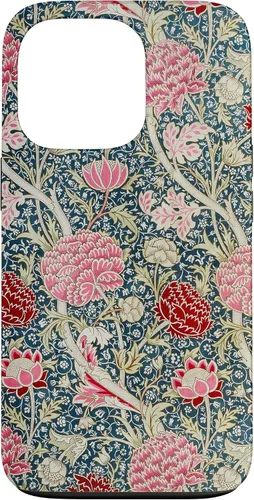 Vista 10 de iPhone 16 Cray - William Morris Art Nouveau Pattern Case