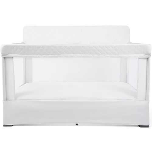 Vista 10 de Cuna de tamaño completo Baby Delight Lunaire Cuna transpirable de malla para bebé Cama de bebé con ensamblaje sin herramientas Tweed