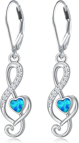 Vista 86 de Aretes colgantes de filigrana de plata de ley 925, margarita, loto, flor de rosa, piedra lunar, lágrima para mujer, nudo celta infinito, margarita