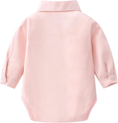 Vista 2 de Camisa de manga larga con botones y pajarita para bebés y niños pequeños