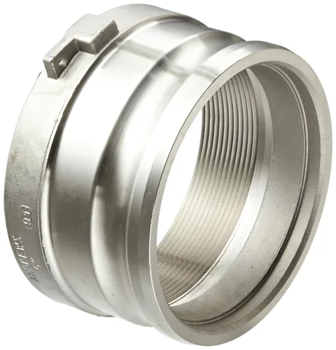 Vista 7 de Dixon 100-A-SS Acero Inoxidable 316 Boss-Lock Tipo A Leva y Ranura Manguera de Acoplamiento, Enchufe de 1" x 1" NPT Hembra