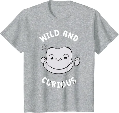 Vista 54 de Curious George Camiseta Big Face Wild and Curious Negro