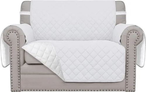 Vista 95 de Easy-Going - Funda reversible para sofá, resistente al agua, con varillas de espuma y correas elásticas, protector de muebles para mascotas y perros