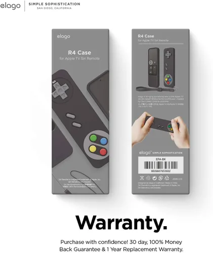 Vista 8 de elago Funda retro R4 para Apple TV 4K Siri Remote 1ª