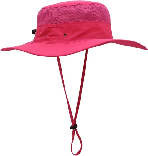 Vista 2 de Home Prefer - Sombrero para hombre con protección solar UPF 50+ de ala ancha y sombrero para pesca resistente al viento