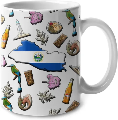 Vista 44 de Lotacy Taza de café con símbolos de Cuba con bandera de mapa, taza de cerámica de bandera cubana de 11 onzas, recuerdo de Cuba y regalos, idea