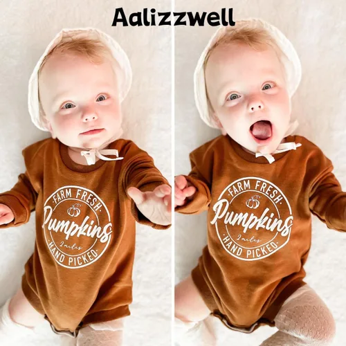Vista 2 de Aalizzwell Sudadera de gran tamaño para bebé niña y niño