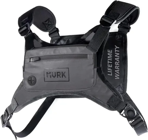 Vista 9 de MVRK Mochila de pecho resistente al agua - Chaleco para correr para entrenamientos, soporte para teléfono para correr, almacenamiento adicional