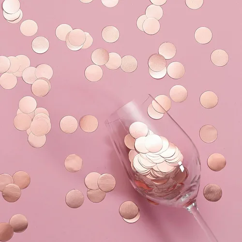 Vista 10 de Efavormart - Confeti metálico para baby shower, 300 unidades, color rosa