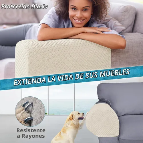 Vista 3 de Roytub Fundas para Brazos de Sofá, Funda Transpirable para Reposabrazos de Sofá, Sillón, Loveseat, Fundas para Brazos de Reclinable Resistentes a