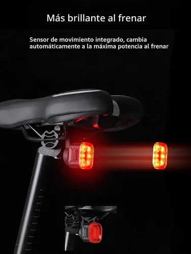 Vista 6 de VANSPARK CL1200 - Luces de bicicleta de 1200 lúmenes, faro de bicicleta con corte de 1200 lúmenes, luces de bicicleta recargables USB-C, cuerpo