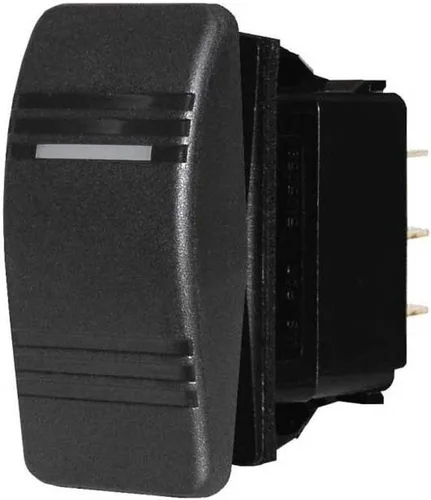 Vista 3 de Blue Sea Systems - Interruptor Contoura III Resistente al agua, negro y gris