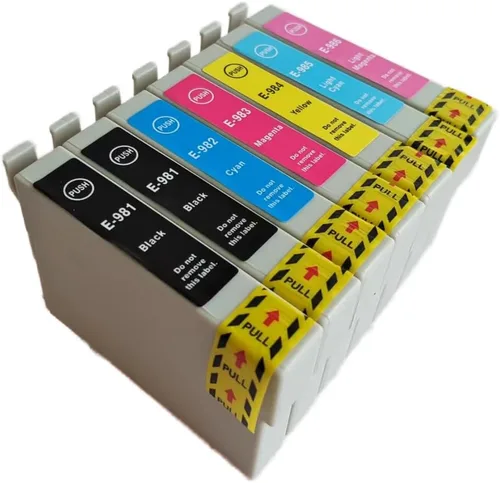 Vista 3 de XIMO Cartucho de tinta remanufacturado de repuesto para impresora Epson 98 T098 para usar con impresora Artisan 700 710 725 730 810 835 837, paquete