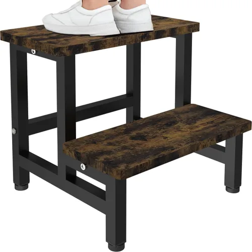 Vista 9 de Taburete de Paso de Madera para Niños Pequeños, Niños y Adultos, Taburetes de Paso Resistentes con Capacidad de Carga de 300 Libras, Taburete