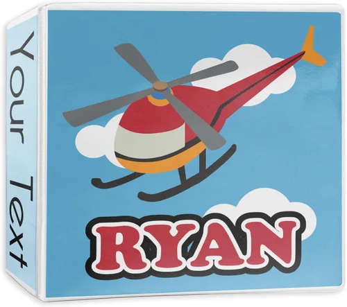 Vista 9 de Carpeta personalizada de helicóptero de 3 anillas - 1 pulgada