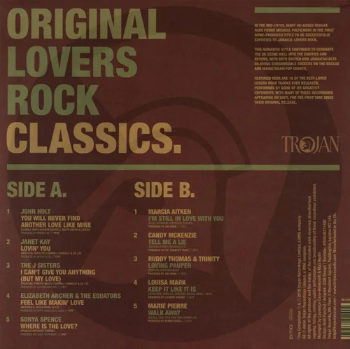 Vista 2 de Original Lovers Rock Classics Various
