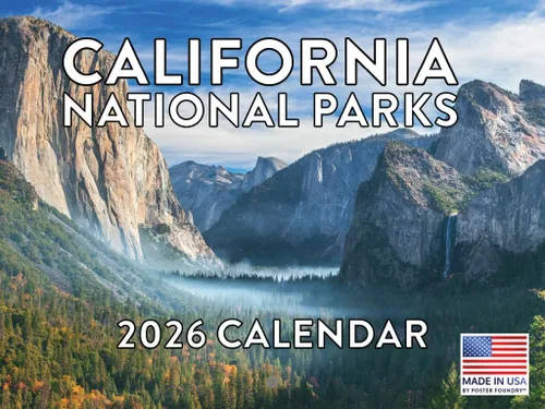 Vista 8 de Calendario mensual de pared de regalos de Parques Nacionales 2025, 12 meses Fabricado en EE.UU.