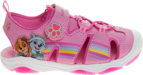 Vista 3 de Nickelodeon Zapatos iluminados de Paw Patrol para niñas, sandalias de verano, zapatos de agua para niños, Skye Everest, correa ajustable para playa