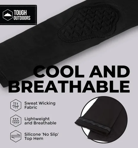 Vista 6 de Tough Outdoors Manga acolchada para el brazo, manga de codo acolchada, manga de brazo de baloncesto, manga para codo de voleibol, almohadilla