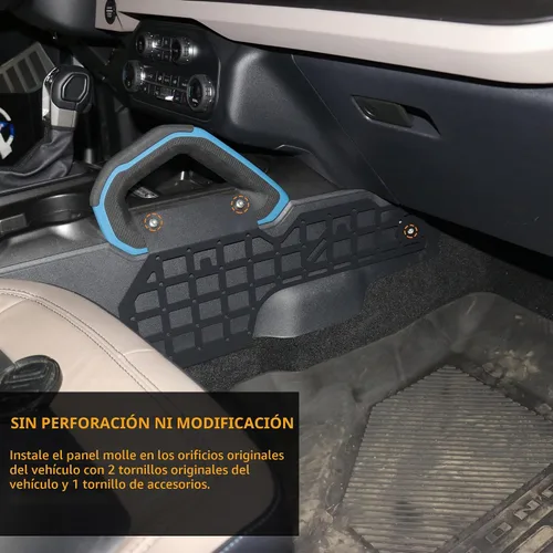 Vista 3 de Panel MOLLE del lado del pasajero para Ford Bronco 2021-2026 de 2/4
