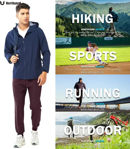 Vista 5 de NORTHYARD Pantalones deportivos para hombre, pantalones deportivos ligeros para correr, pantalones deportivos de secado rápido, para entrenamiento