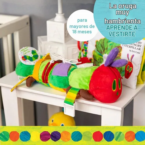 Vista 2 de KIDS PREFERRED World of Eric Carle La oruga muy hambrienta aprende a vestirse