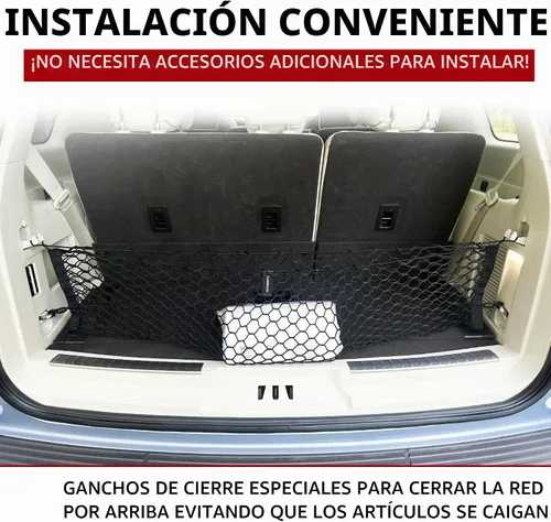 Vista 2 de Red de carga elástica para maletero estilo sobre para Lincoln Navigator 2018-2026 – Organizador y almacenamiento de maletero premium – Red