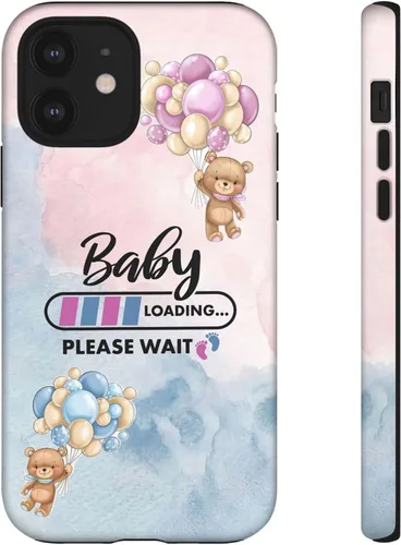 Vista 8 de Cute Baby Loading Phone Case for iPhone Models and Variants - Sweet Maternity Phone Cover for Pregnancy Reveal or Baby Shower