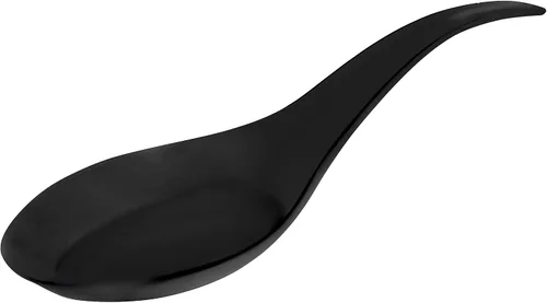 Vista 6 de Cucharas de degustación de lágrimas, 50 cucharas desechables de plástico negro, ideal para aperitivos, postres, salsas, salsas y más