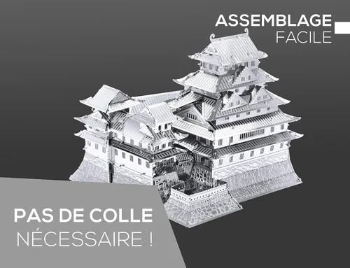 Vista 4 de Set de castillo Fascinations Metal Earth 3D Himeji de metal 3D