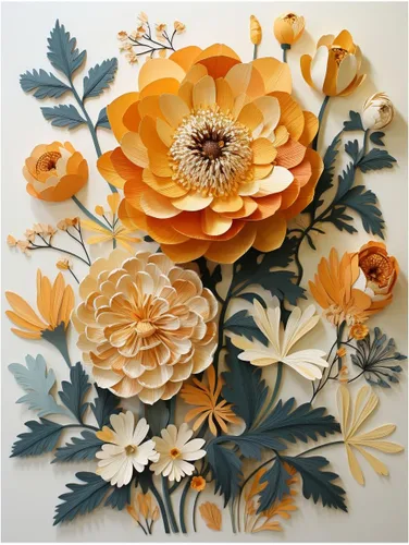 Vista 15 de CAPITUNEISKINEPA Dahlia Flower Posters - Posters For Room Mini Posters 9" x 11