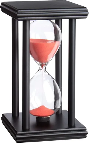 Vista 5 de hourglas - Temporizador de arena de 30/60 minutos, decoración de escritorio, reloj de arena, ampulheta