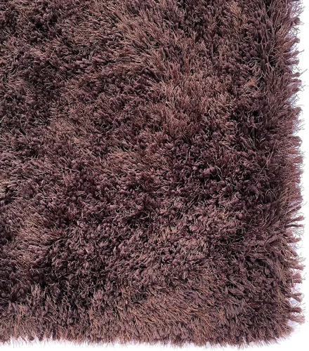 Vista 4 de LA Rug Linens Romance Collection - Alfombra de felpa suave de felpa, marrón, 8 x 10 pies, pelo de 1.5 pulgadas de grosor, alfombra