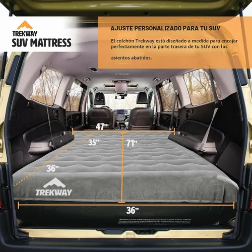 Vista 4 de Offroading Gear Colchón de aire inflable para SUV/Van con cámaras laterales – cama de camping para coche – para 4Runner, Outback, Forester