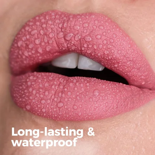 Vista 2 de Maquillaje de lápiz labial líquido gótico mate de Halloween, taza antiadherente impermeable y brillo de labios de larga duración, lápices labiales A1