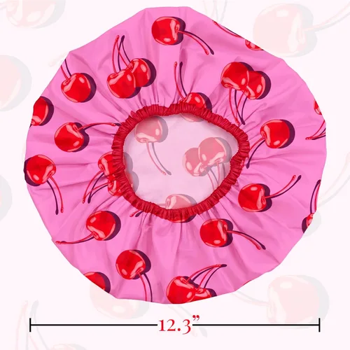 Vista 4 de Betty Dain Gorro de baño y ducha reutilizable, gorro de ducha impermeable de gran tamaño para todas las longitudes de cabello, forro de PEVA