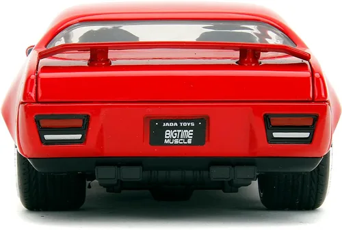 Vista 5 de Jada Big Time Muscle 1:24 1972 Plymouth GTX, auto fundido a presión, juguetes para niños y adultos (rojo)