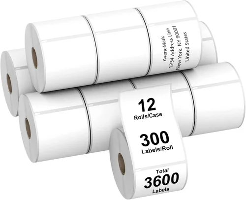 Vista 11 de Etiquetas térmicas directas compatibles de 1-1/8" x 3-1/2" para DYMO 30252 – 24 rollos, 8400 unidades – Etiquetas de dirección, código de barras