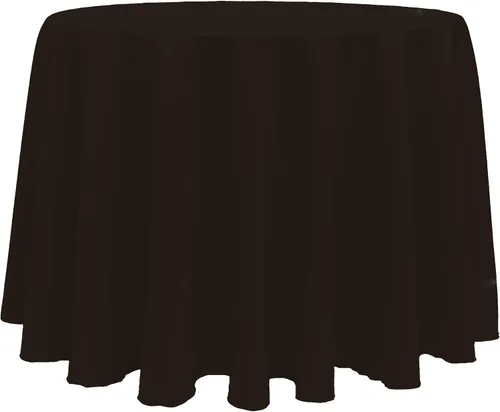 Vista 33 de ULTIMATE TEXTILE Mantel redondo de lino de poliéster de 120 pulgadas, color rosa neón